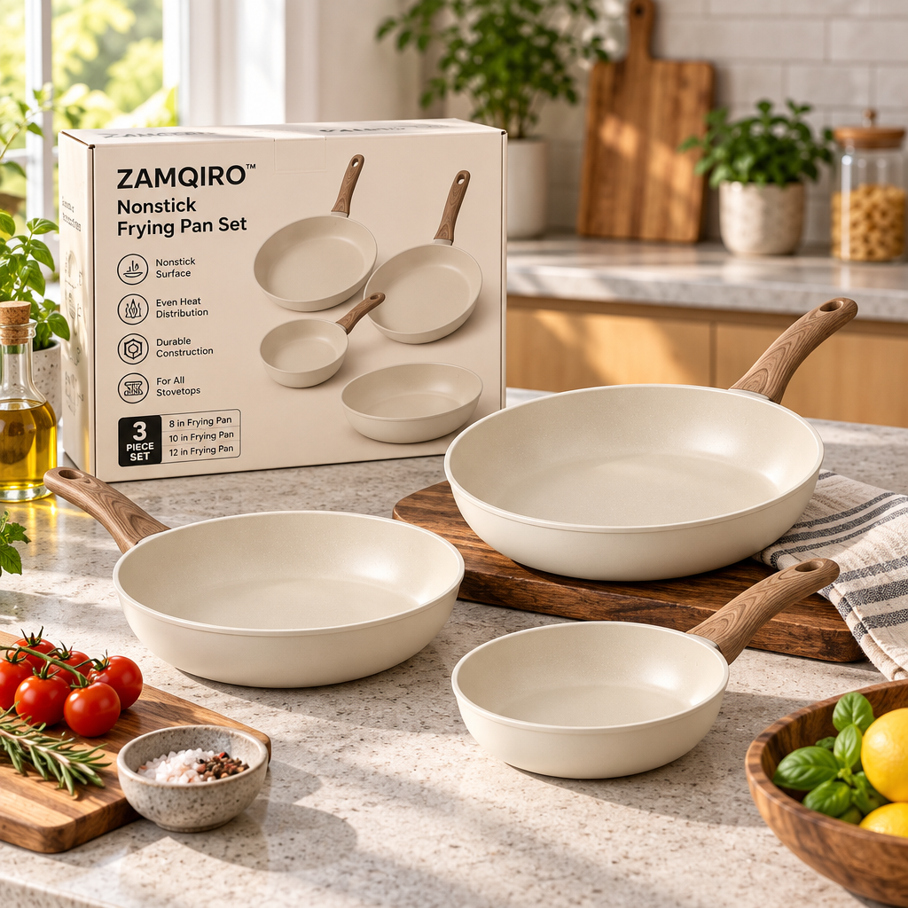 ZAMQIRO™ Nonstick Frying Pan Set image 2
