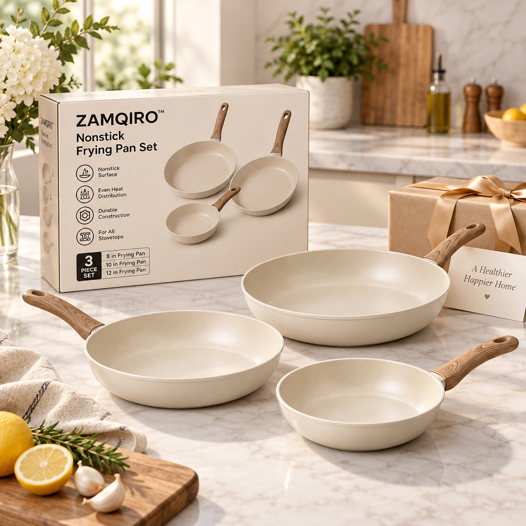ZAMQIRO™ Nonstick Frying Pan Set image 5