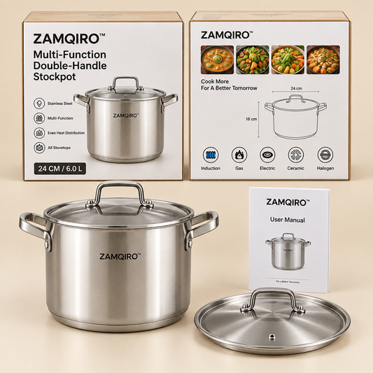 ZAMQIRO™ Multi-Function Double-Handle Stockpot primary image