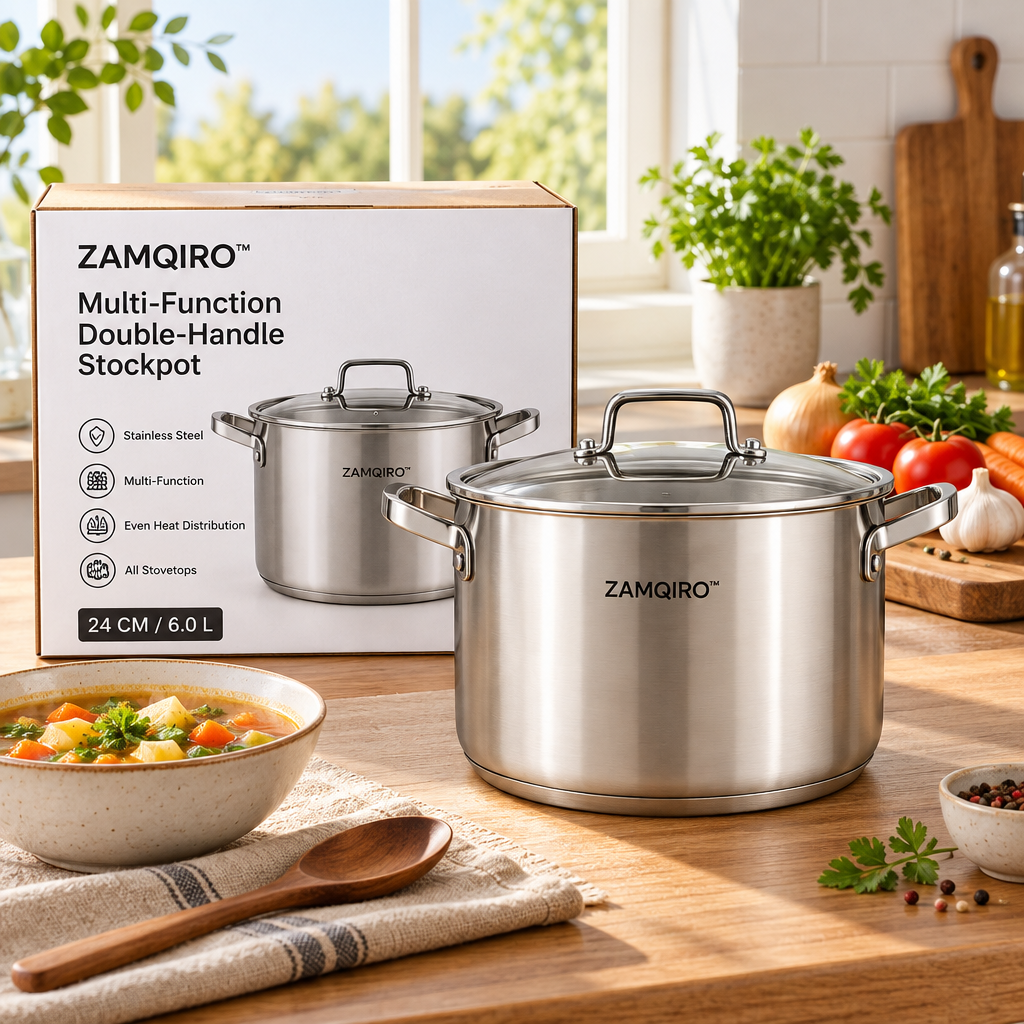 ZAMQIRO™ Multi-Function Double-Handle Stockpot image 2
