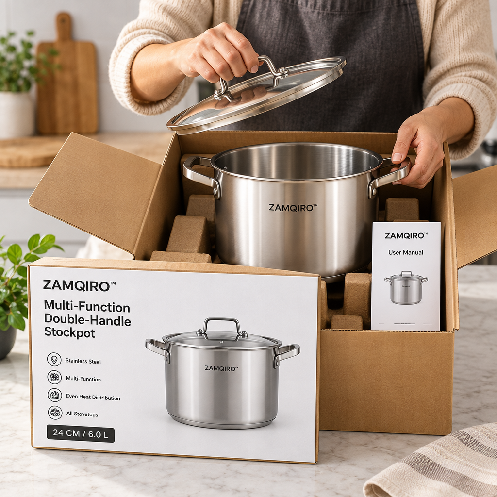 ZAMQIRO™ Multi-Function Double-Handle Stockpot image 4