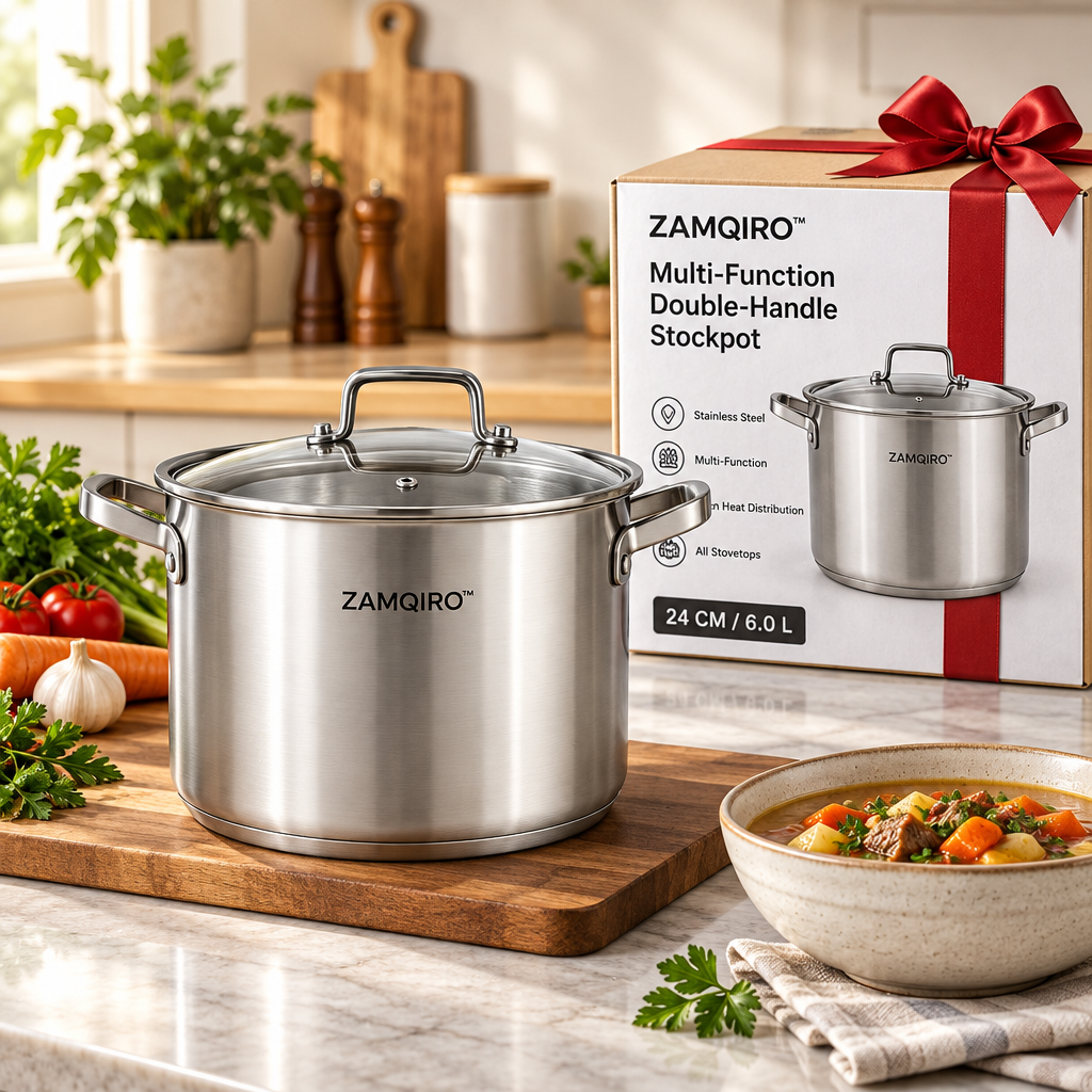 ZAMQIRO™ Multi-Function Double-Handle Stockpot image 5