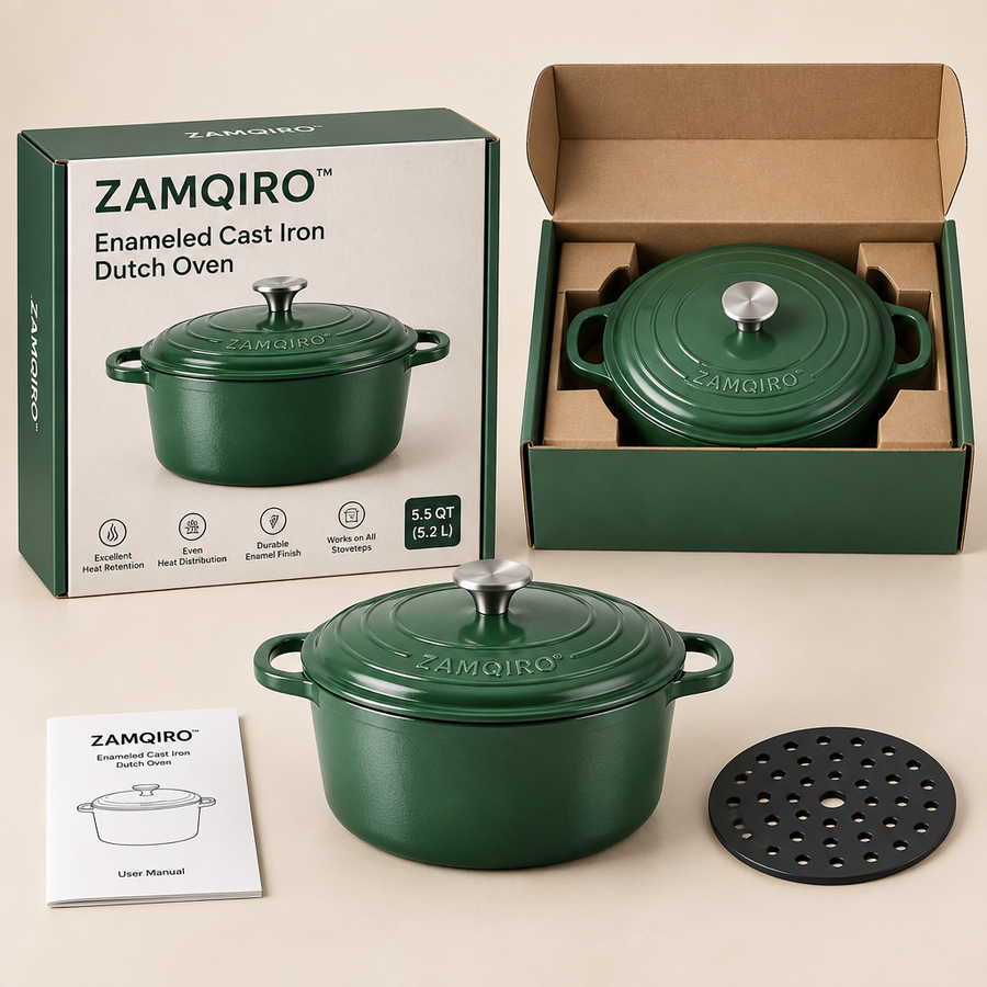 ZAMQIRO™ Enameled Cast Iron Dutch Oven primary image