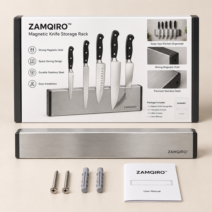 ZAMQIRO™ Magnetic Knife Storage Rack primary image