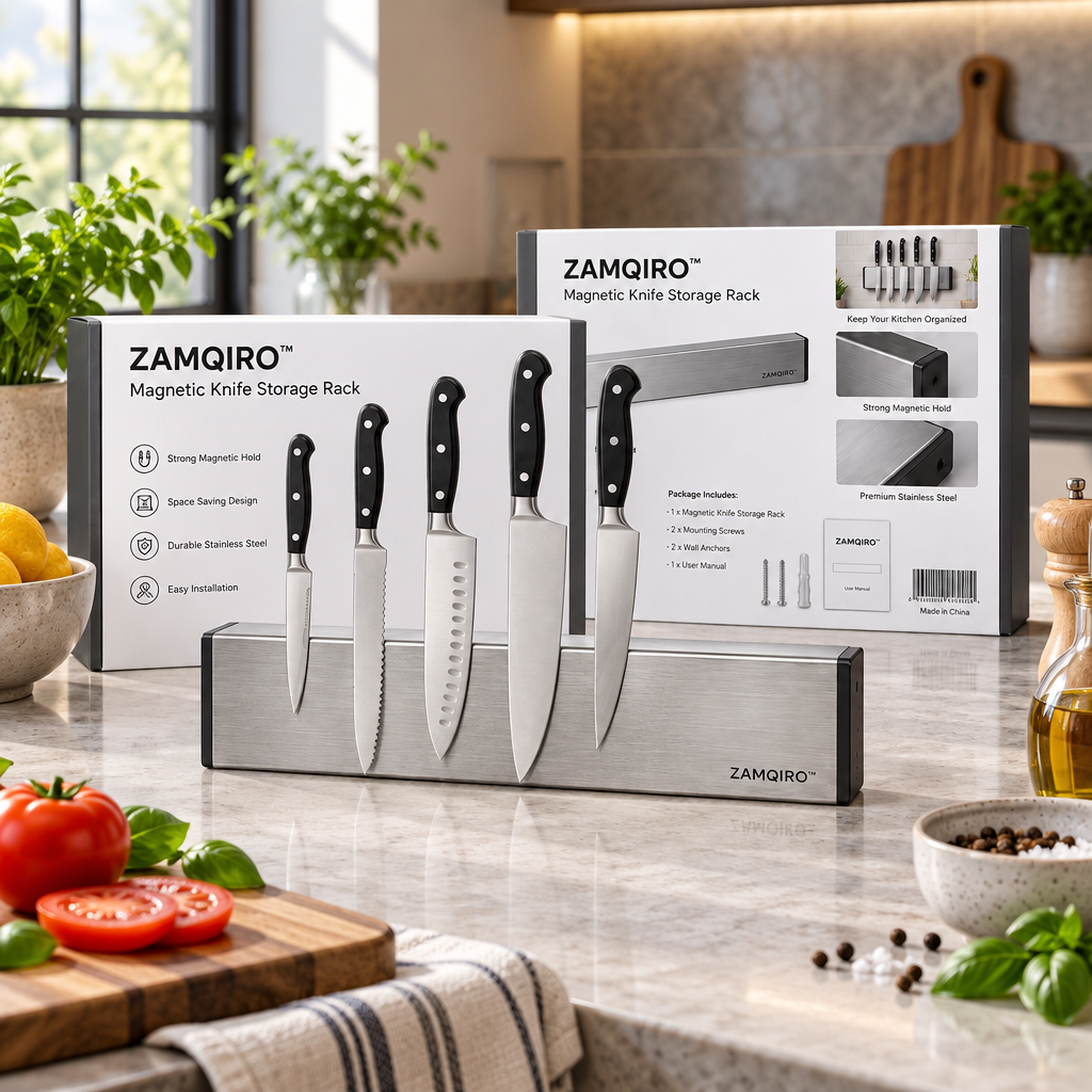 ZAMQIRO™ Magnetic Knife Storage Rack image 2