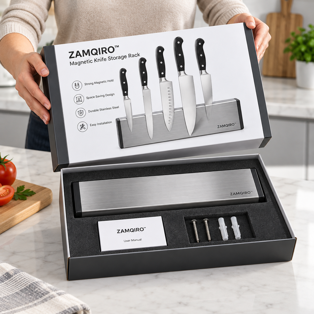 ZAMQIRO™ Magnetic Knife Storage Rack image 4