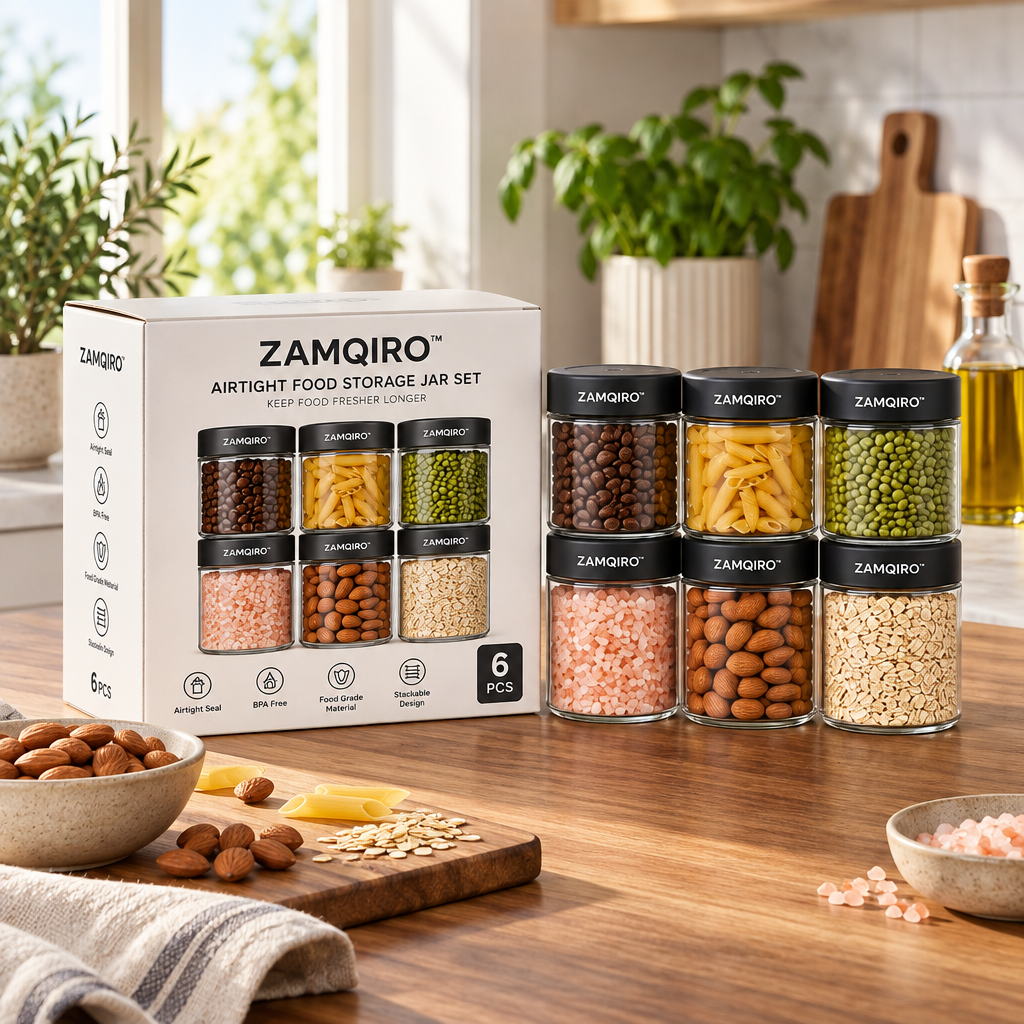 ZAMQIRO™ Airtight Food Storage Jar Set image 2