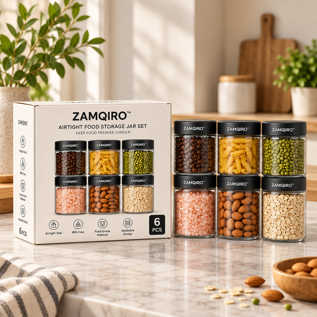 ZAMQIRO™ Airtight Food Storage Jar Set image 5