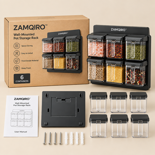 ZAMQIRO™ Wall-Mounted Pot Storage Rack primary image