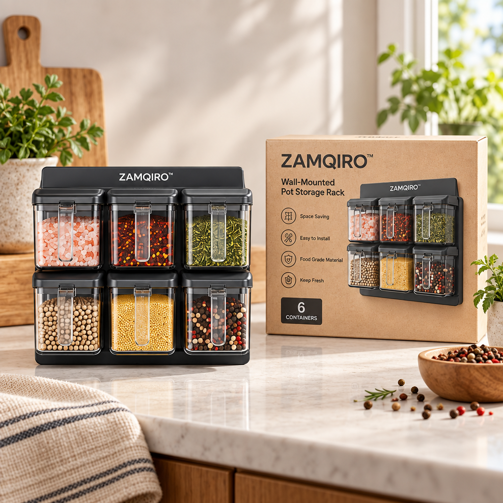 ZAMQIRO™ Wall-Mounted Pot Storage Rack image 5