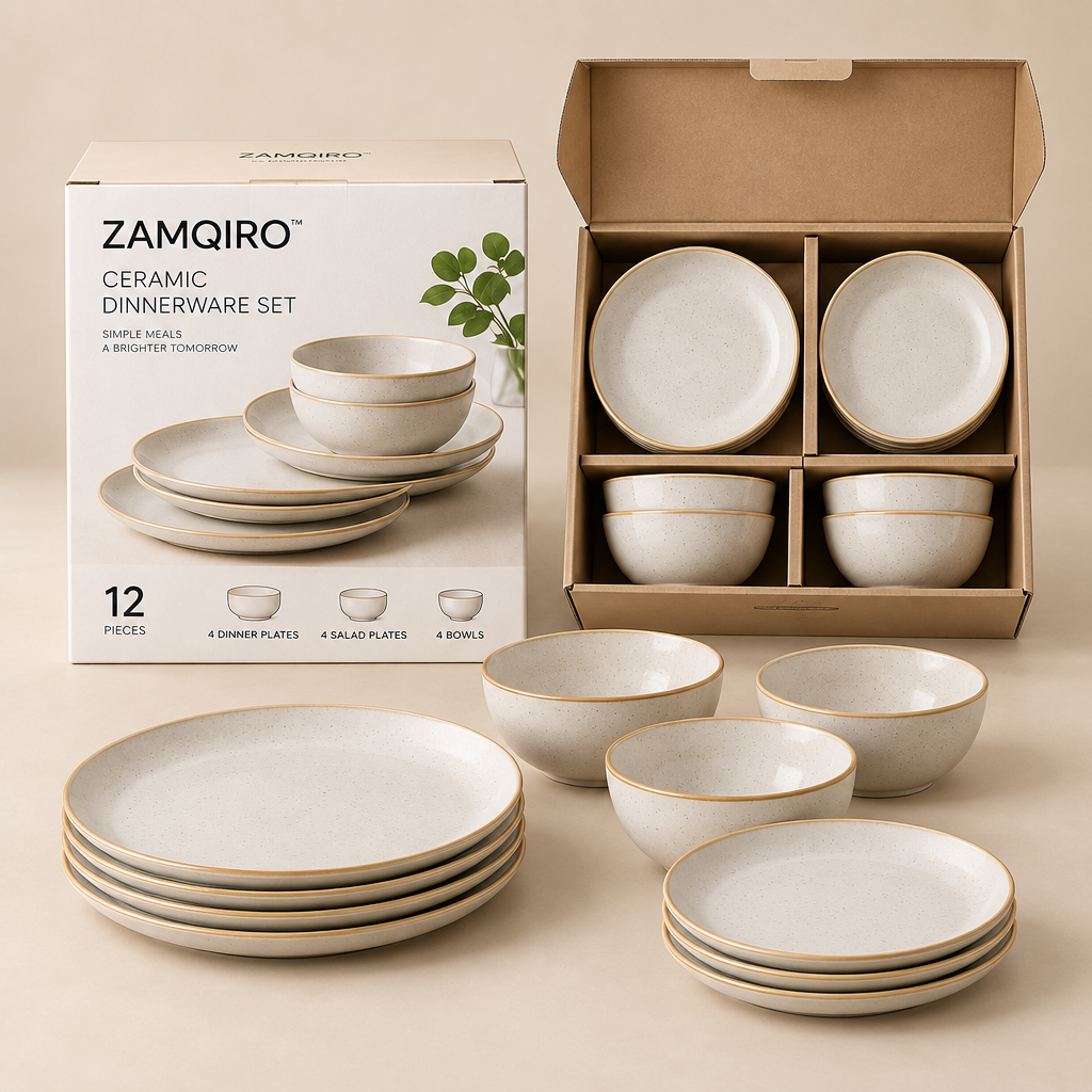 ZAMQIRO™ Ceramic Dinnerware Set primary image